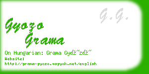 gyozo grama business card